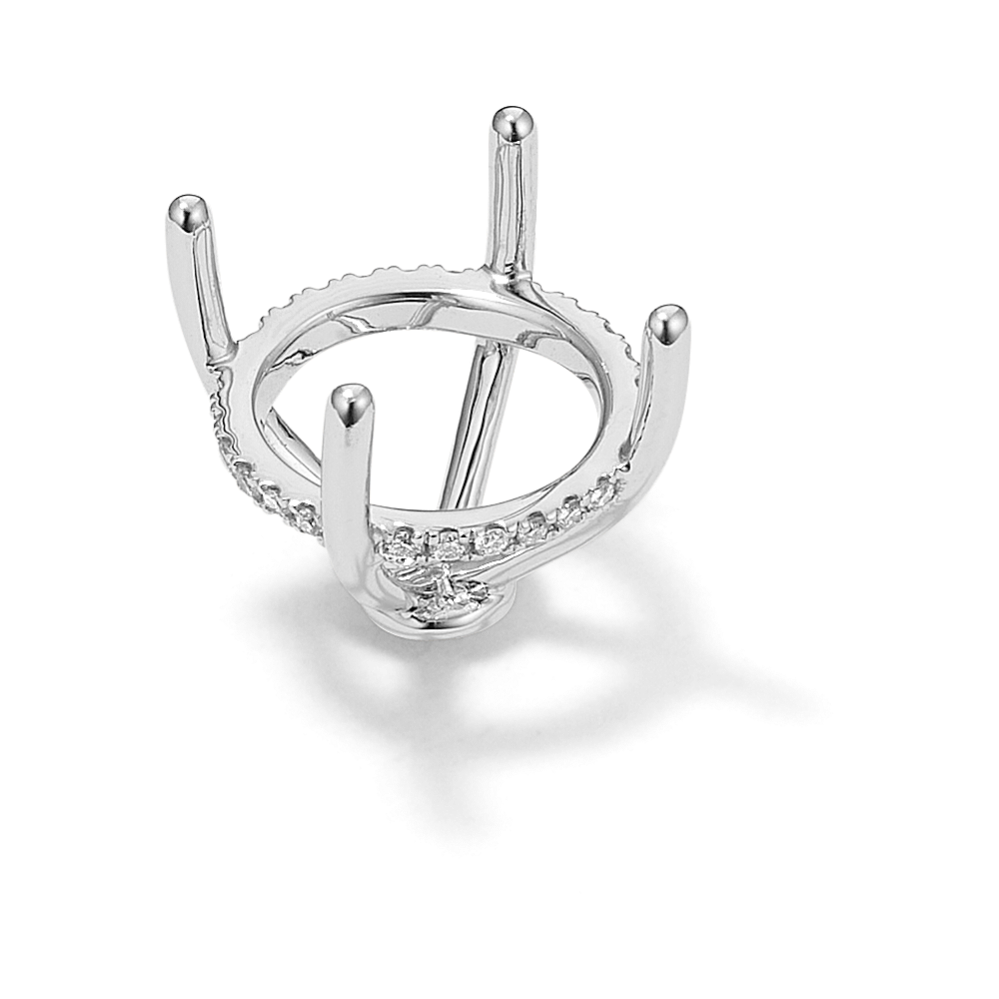 Rosebud Diamond Decorative Crown (Holds approx. 11mm Round)