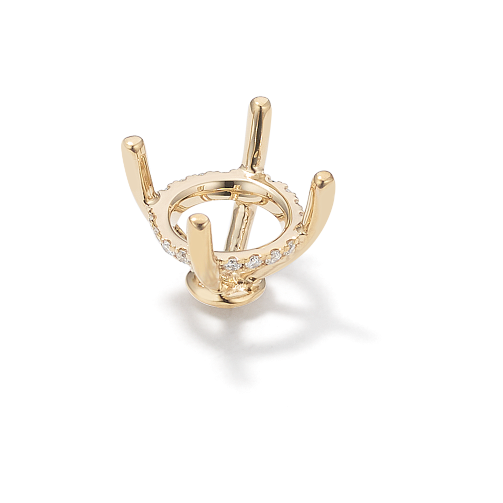 Rosebud Diamond Decorative Crown (Holds approx. 8.2mm Round)