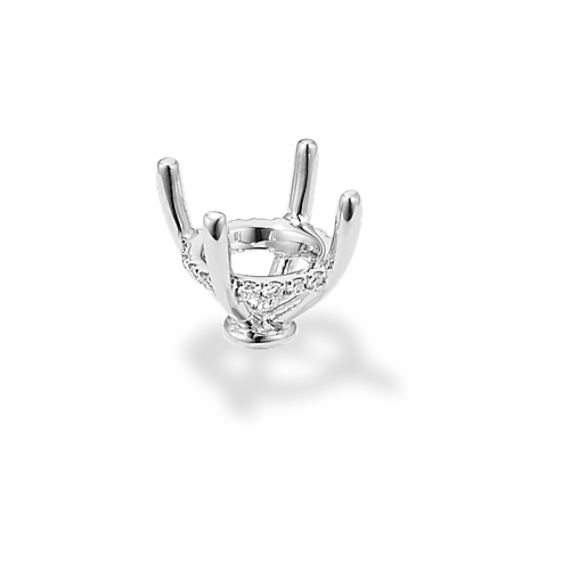 Rosebud Diamond Decorative Crown (Holds approx. 7.4mm Round) in