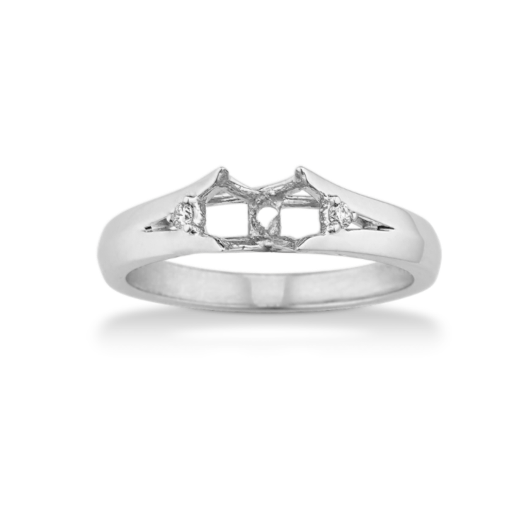 6.33 mm Lavender Natural Sapphire Engagement Ring in Platinum