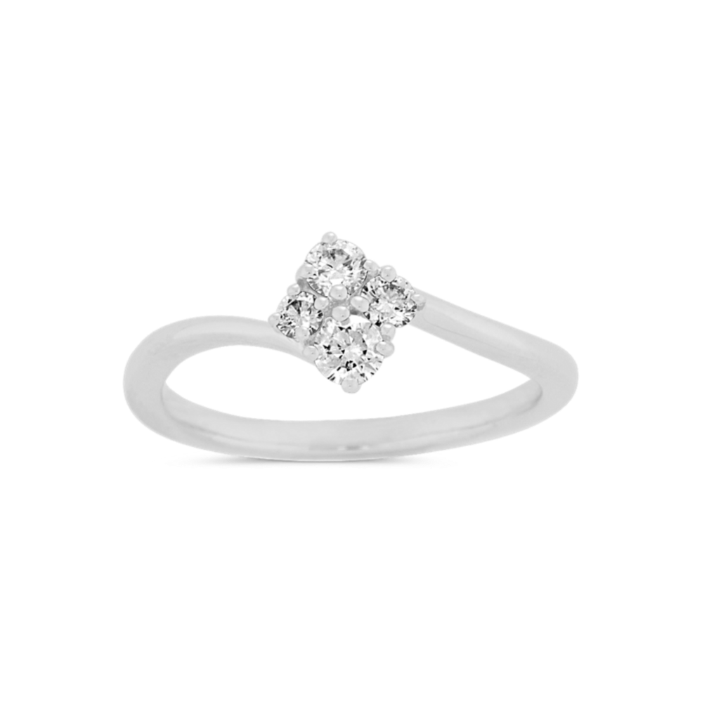 Diamond Cluster Ring in 14k White Gold