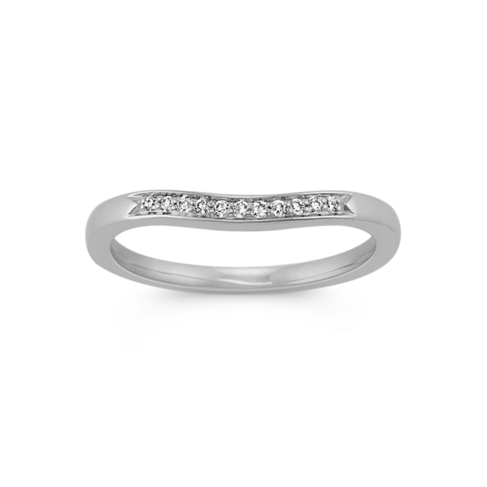 Framed Pave Contour Band