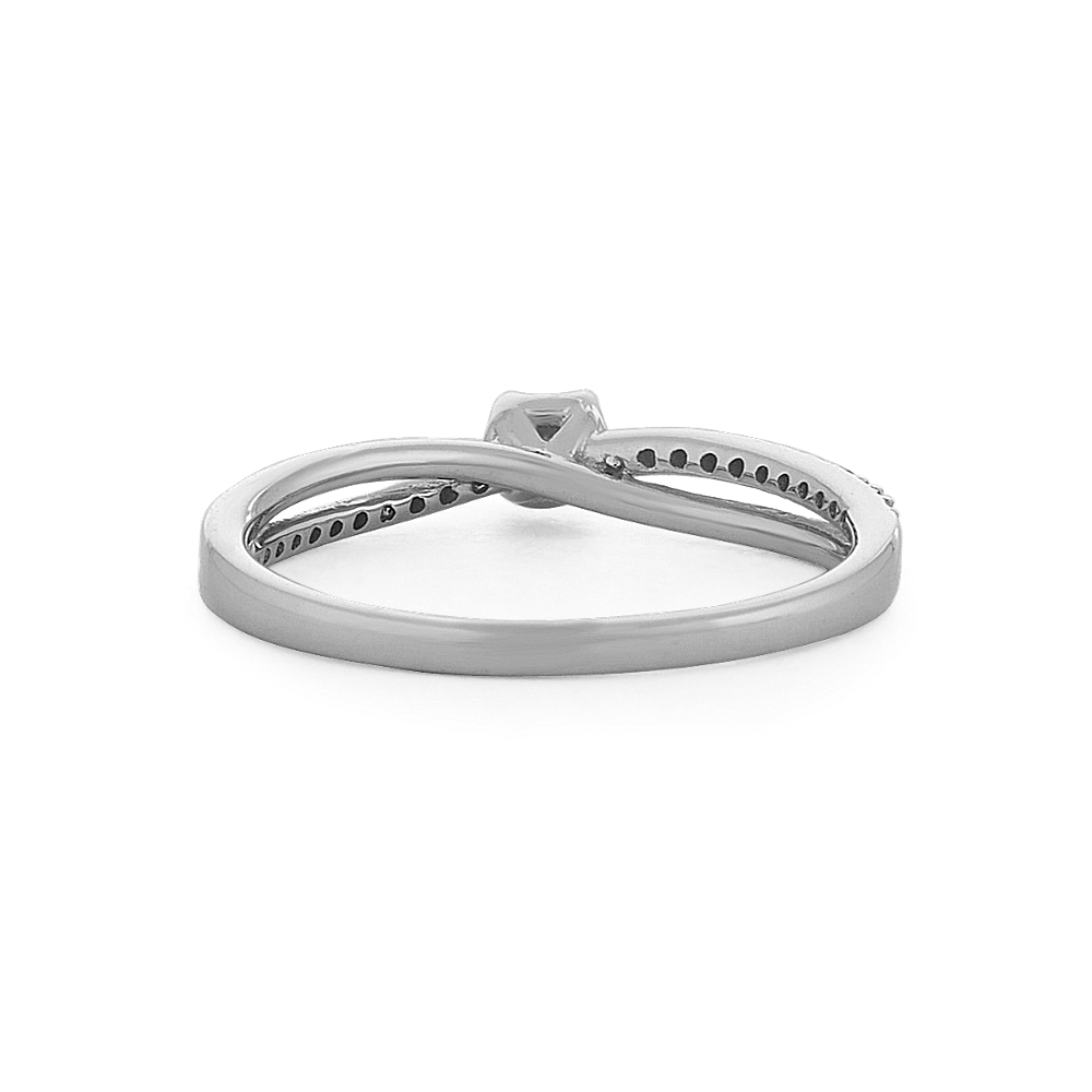 Diamond Crossover Promise Ring in Sterling Silver Shane Co.