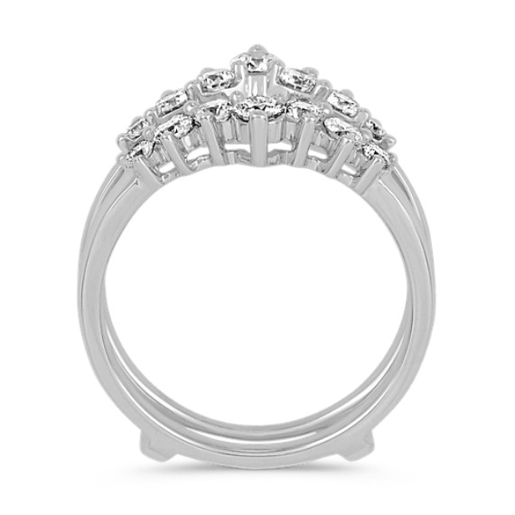 Diamond Engagement Ring Guard in 14k White Gold Shane Co.