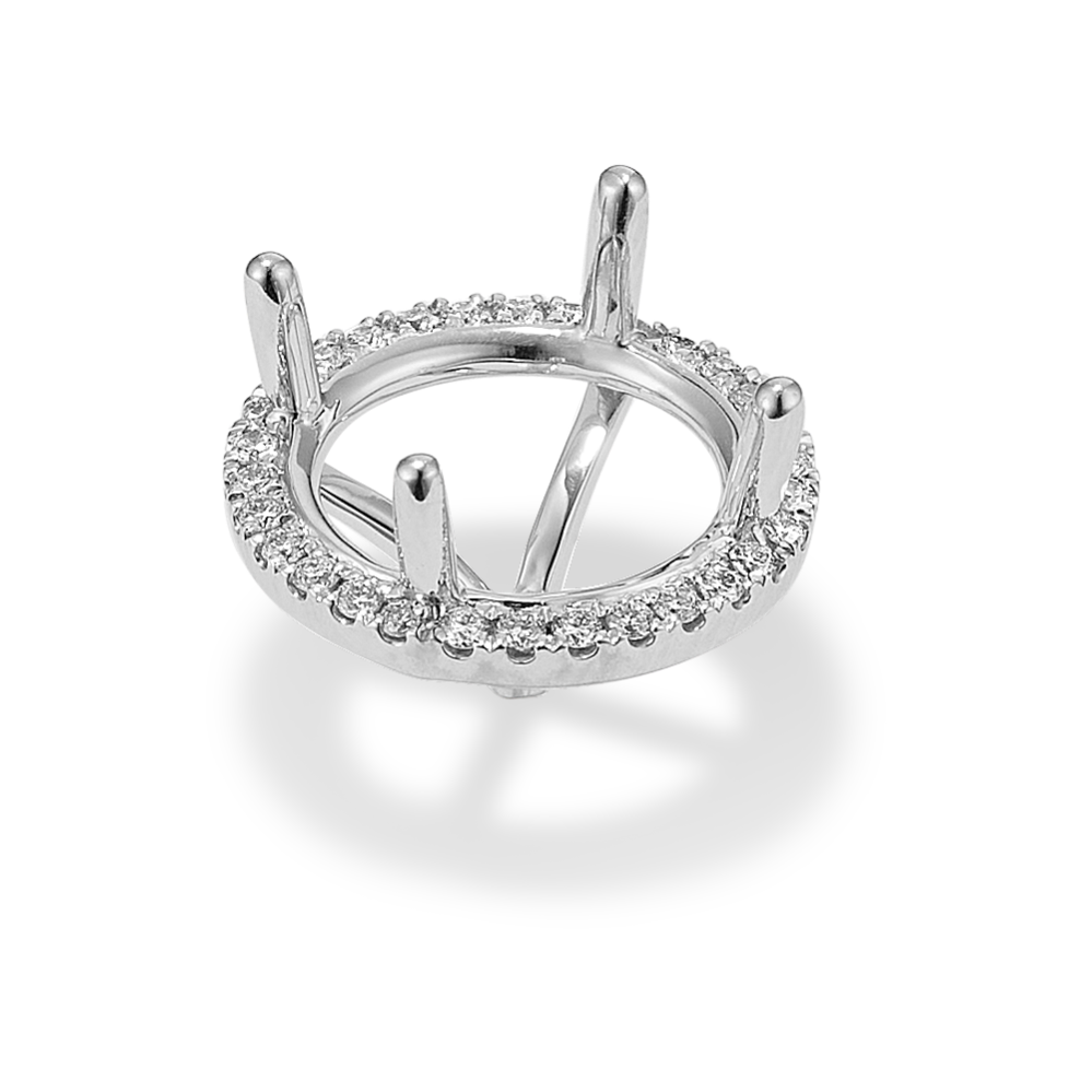 Diamond Halo Decorative Crown (Holds approx. 11mm Round)