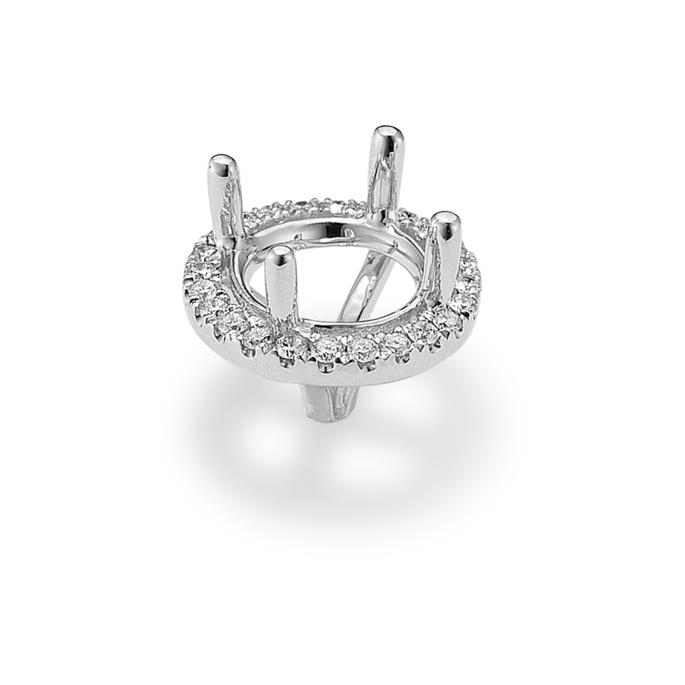 Diamond Halo Decorative Crown (Holds approx. 8.2mm Round)