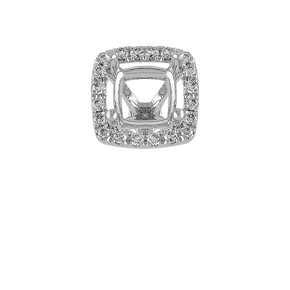Renata Diamond Halo Decorative Crown in Platinum