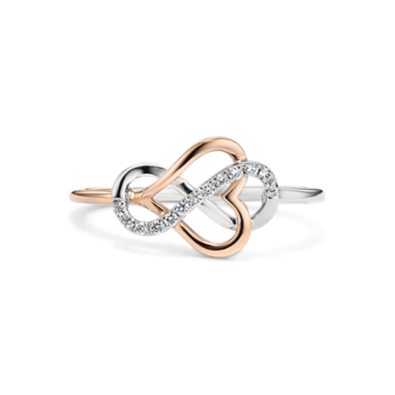 Sadie Infinity Heart Diamond Ring