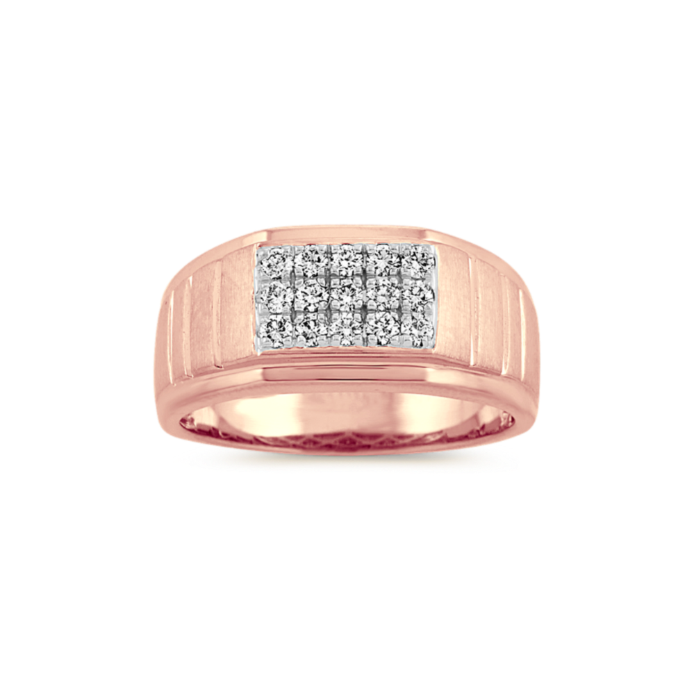 Diamond Pave Signet Ring (10mm)