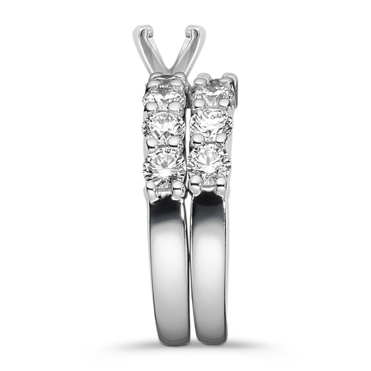 Brielle Wedding Set in Platinum