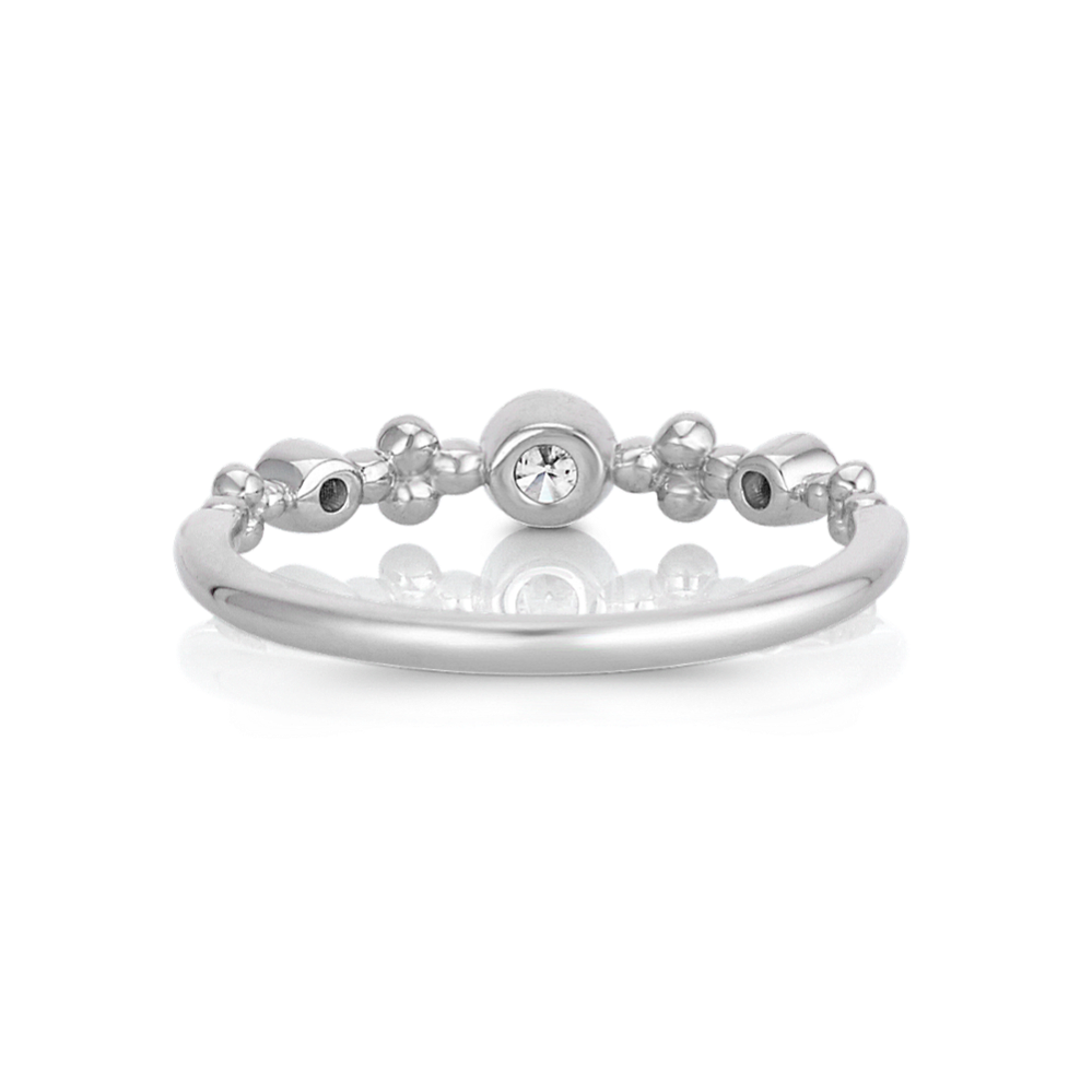 Diamond Stackable Ring with Bezel Setting | Shane Co.