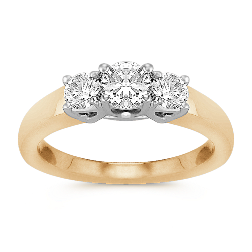 Diamond Three-Stone Anniversary Band