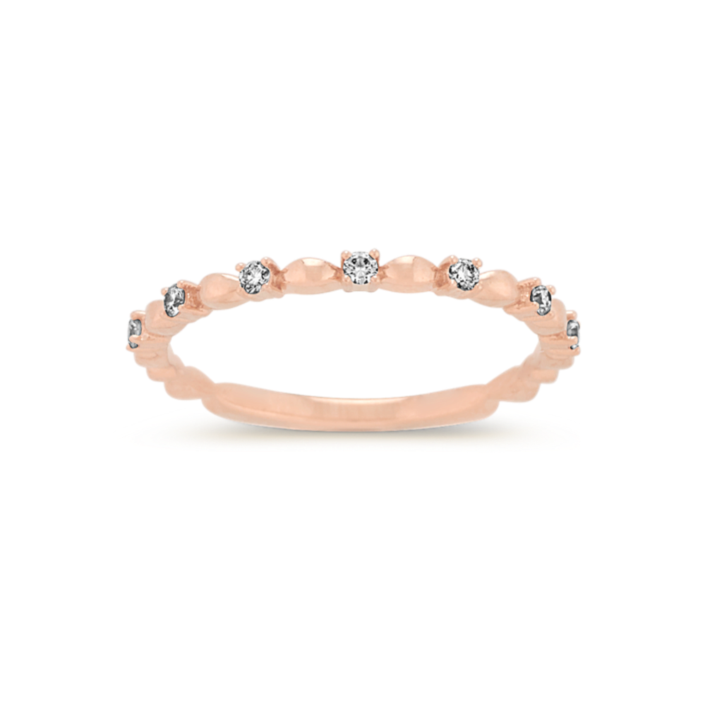 Oval Beaded Diamond Band