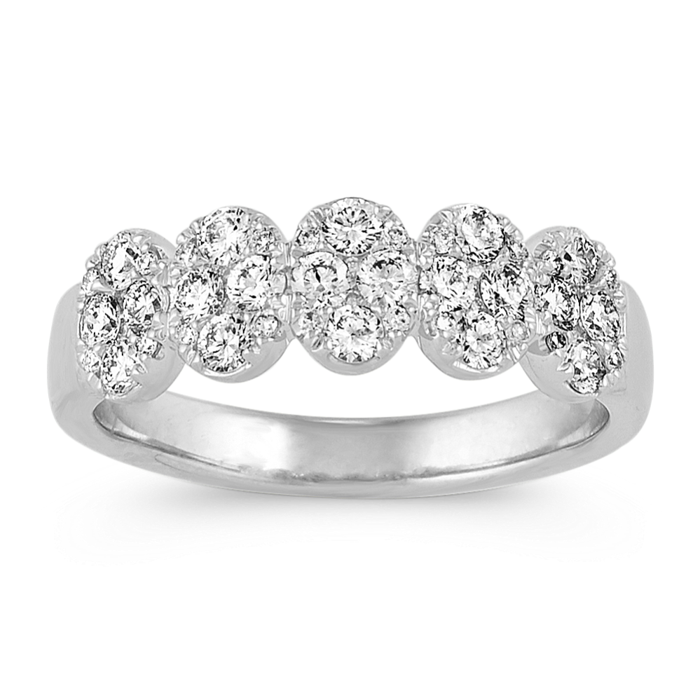 Diamond Wedding Band in 14k White Gold