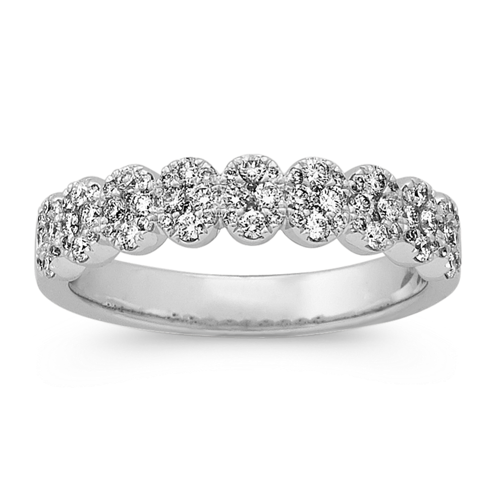 Diamond Wedding Band in 14k White Gold