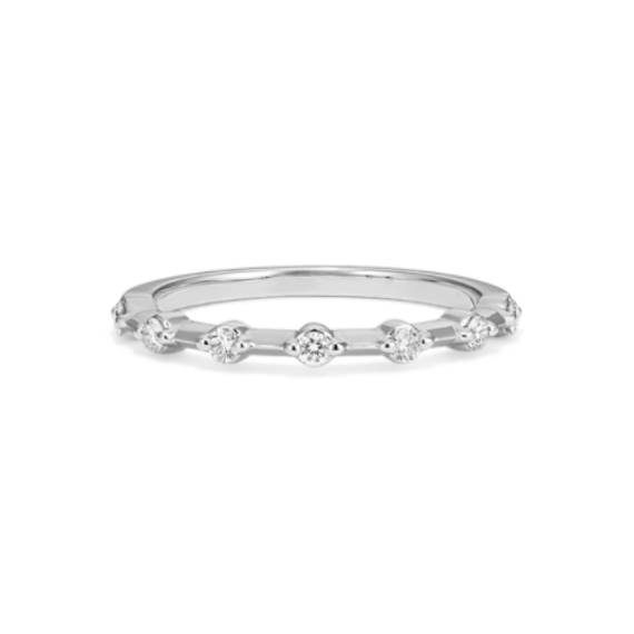 Orbit 0.15 tcw Diamond Band in White Gold | Shane Co.