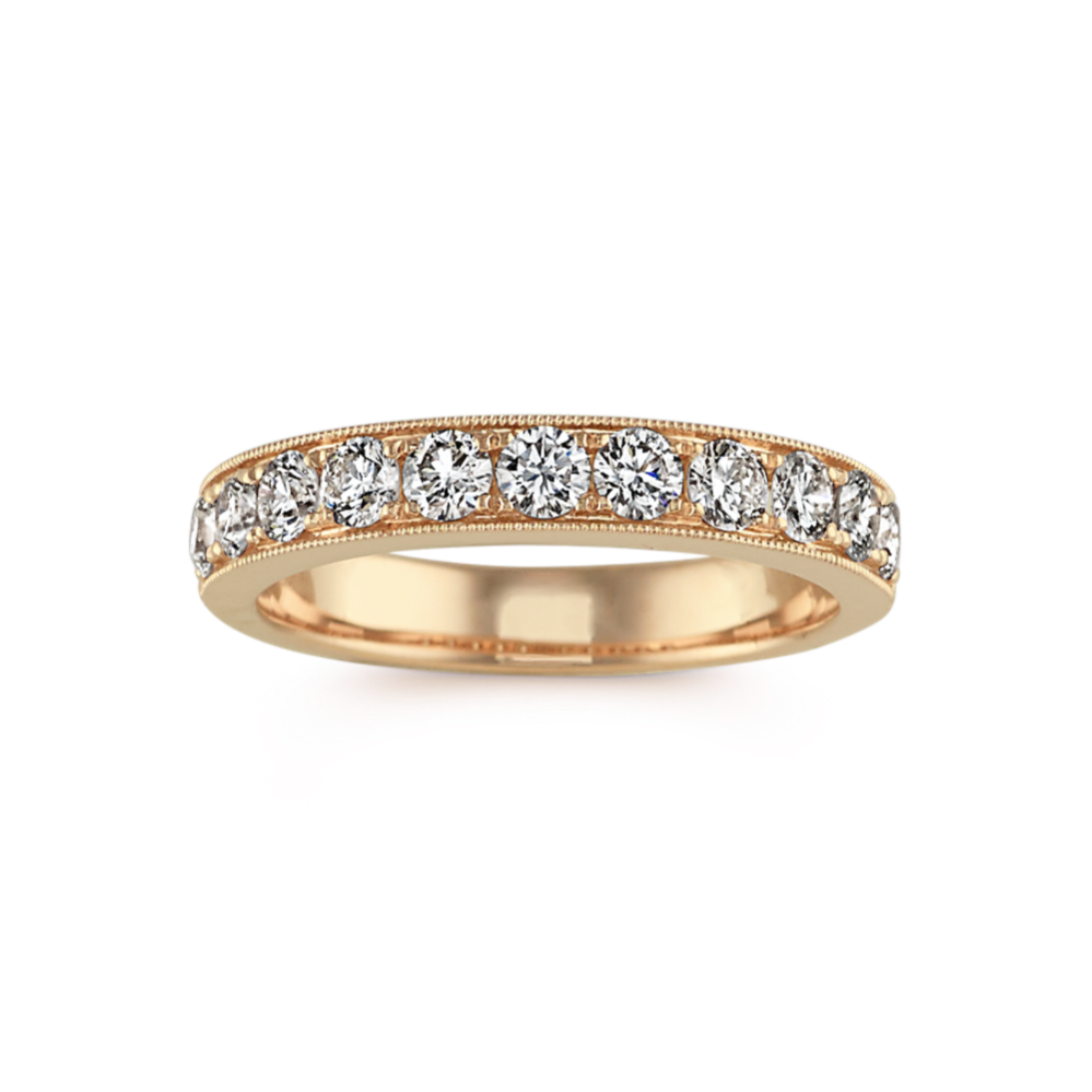 Diamond Wedding Band in 14k Yellow Gold