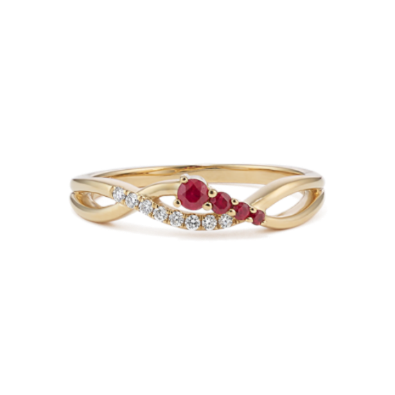 Rayne Ruby & Diamond Ring
