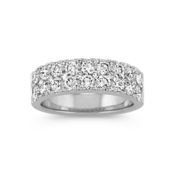 Utopia Double Row Diamond Band