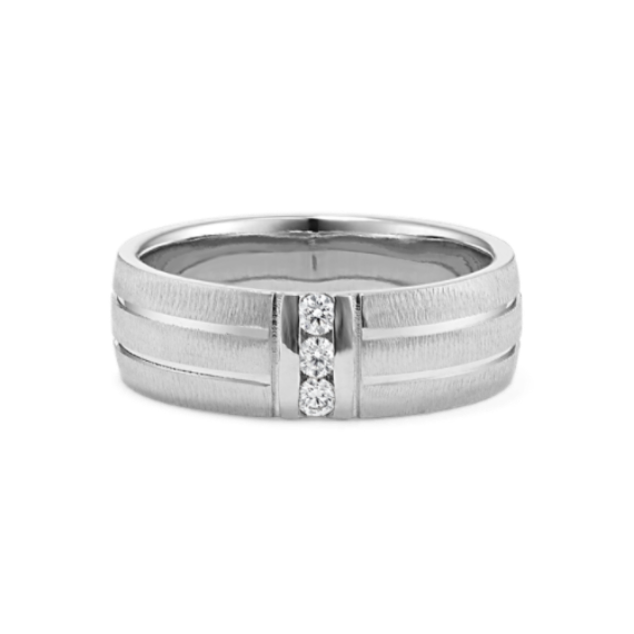 Dynamo Platinum & Diamond Band (7mm)