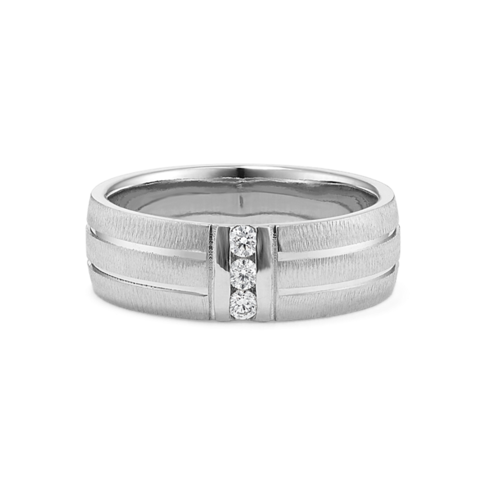 Dynamo Platinum & Diamond Band (7mm)