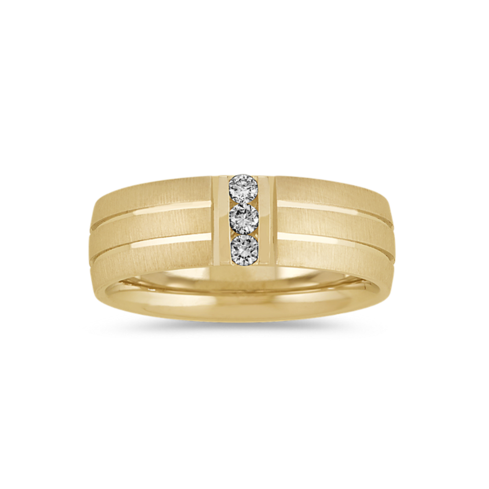 Diamond band yellow gold shop