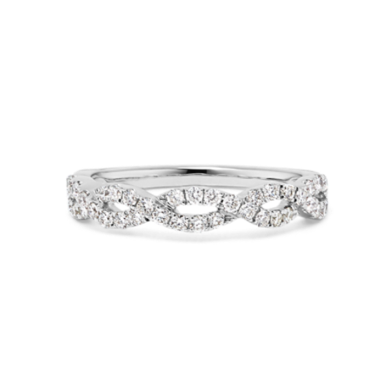 Echo Diamond Infinity Band in Platinum