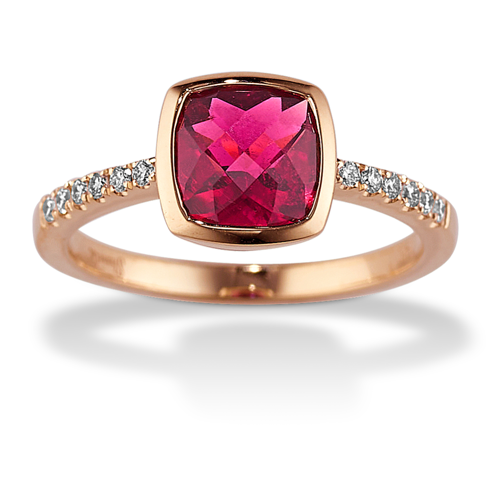 Elara Pink Tourmaline & Diamond Ring