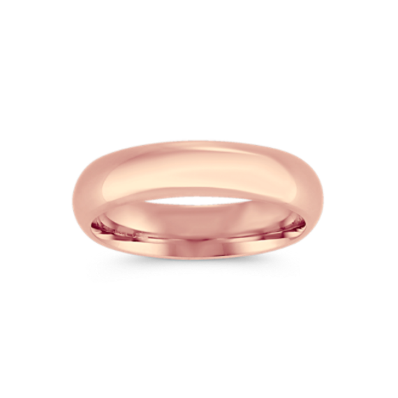 Comfort Fit 14K Gold Band (5mm)