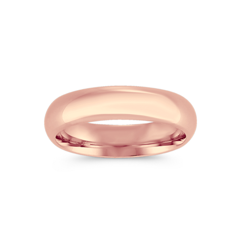 Comfort Fit 14K Gold Band (5mm)
