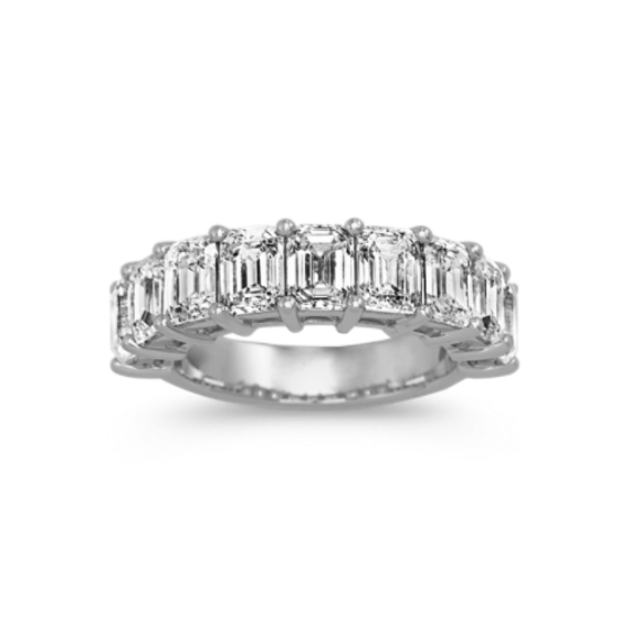 Emerald Cut 4.50 tcw Diamond Band