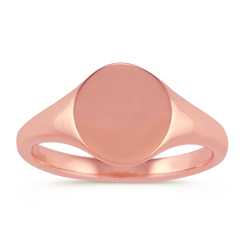 Story 14K Rose Gold Signet Ring