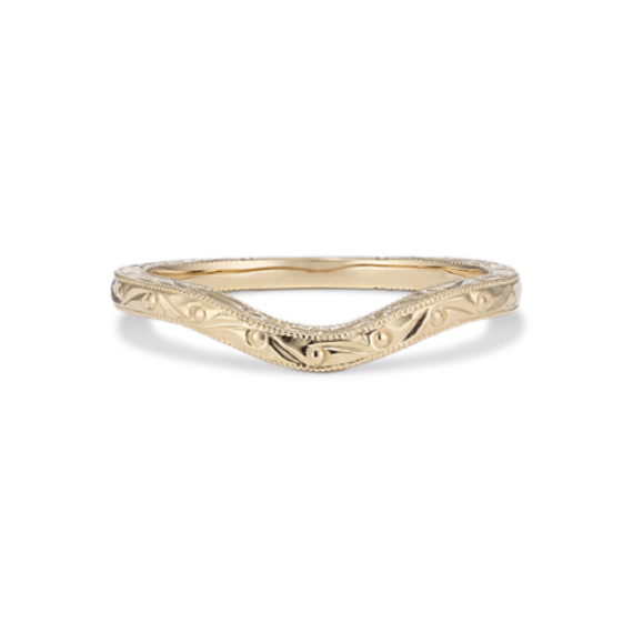 Cora 14K Yellow Gold Contour Band