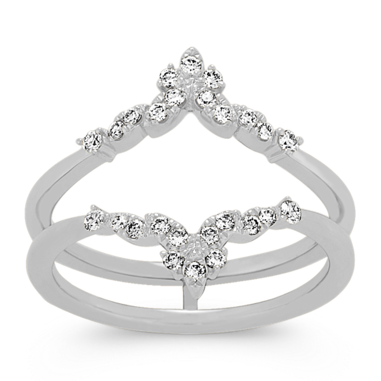 Diamond Wood Nymph Wedding Ring Guard – www.