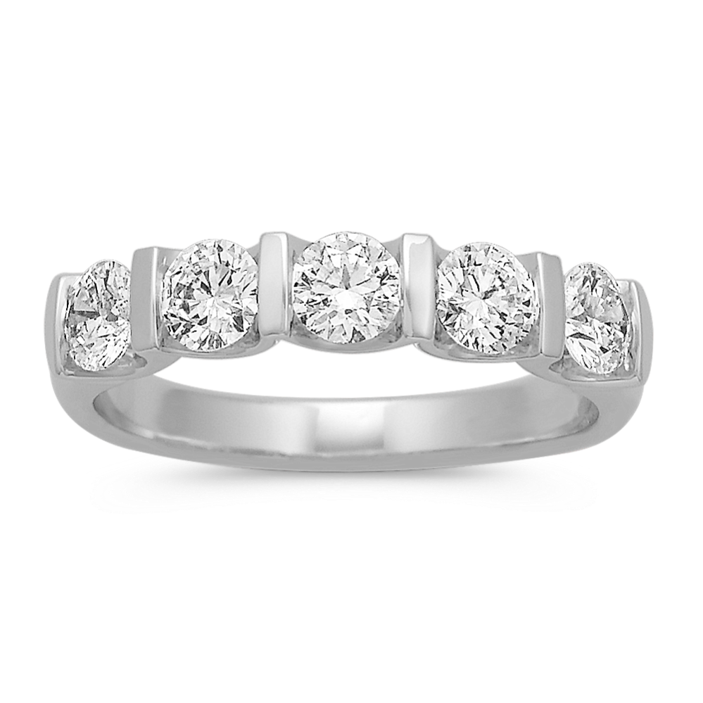 Five Stone Classic Diamond Band with Channel Setting