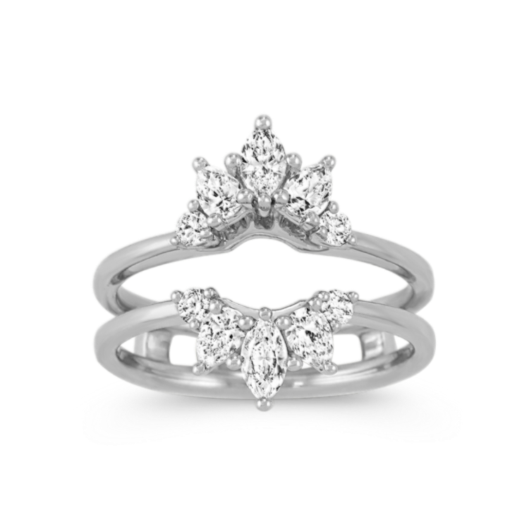Floral Natural Diamond Ring Guard