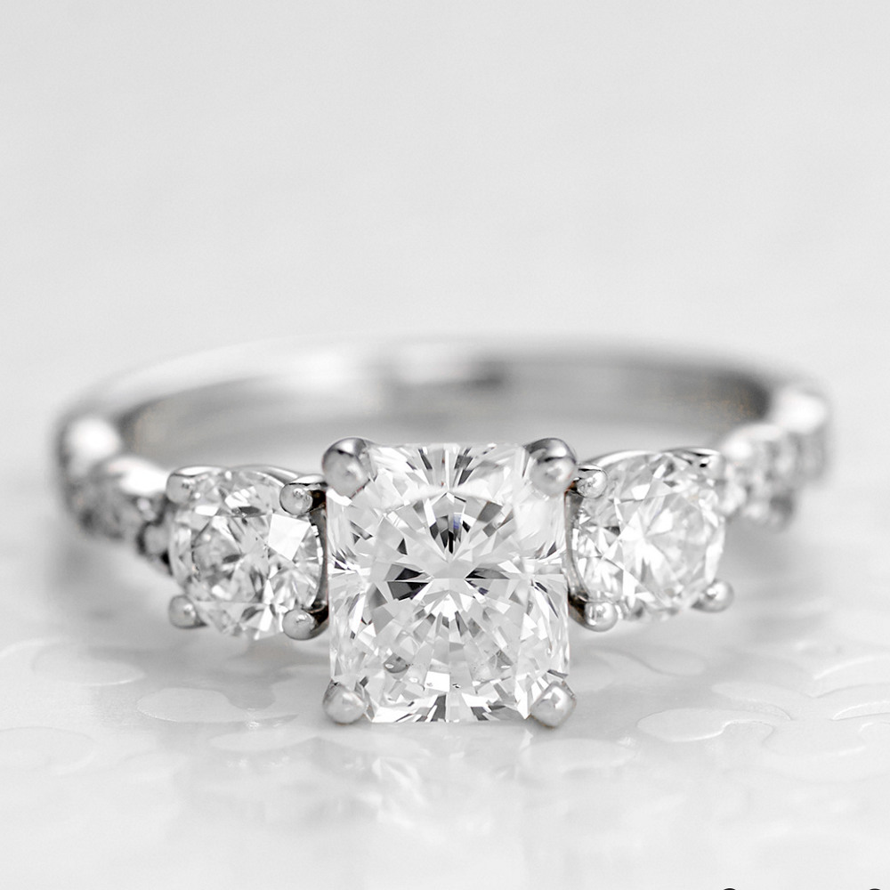 Geneva Three-Stone Engagement Ring | Shane Co.