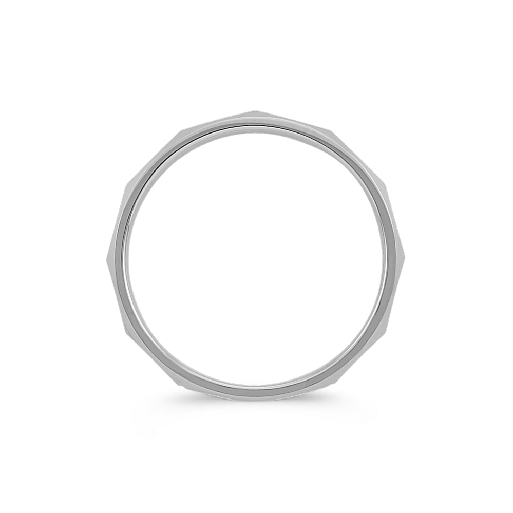 Geometric 14K White Gold Ring | Shane Co.
