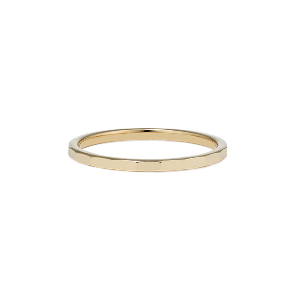 Raya Geometric Wedding Band in 14K Yellow Gold