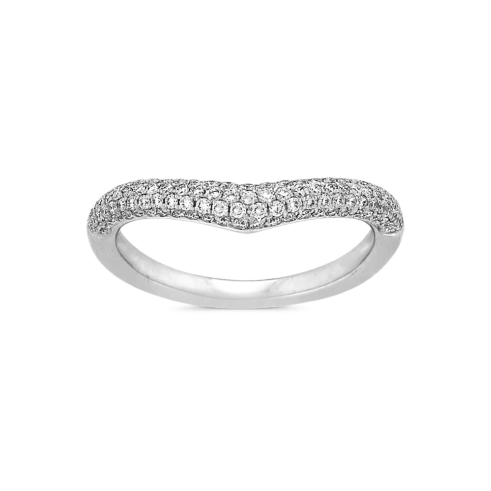 Grace Contour Diamond Wedding Band