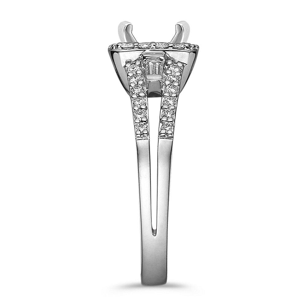 Halo Diamond Engagement Ring Shane Co.