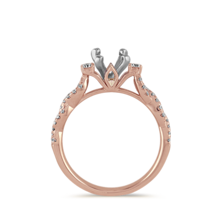 Hero Natural Diamond Swirl Engagement Ring