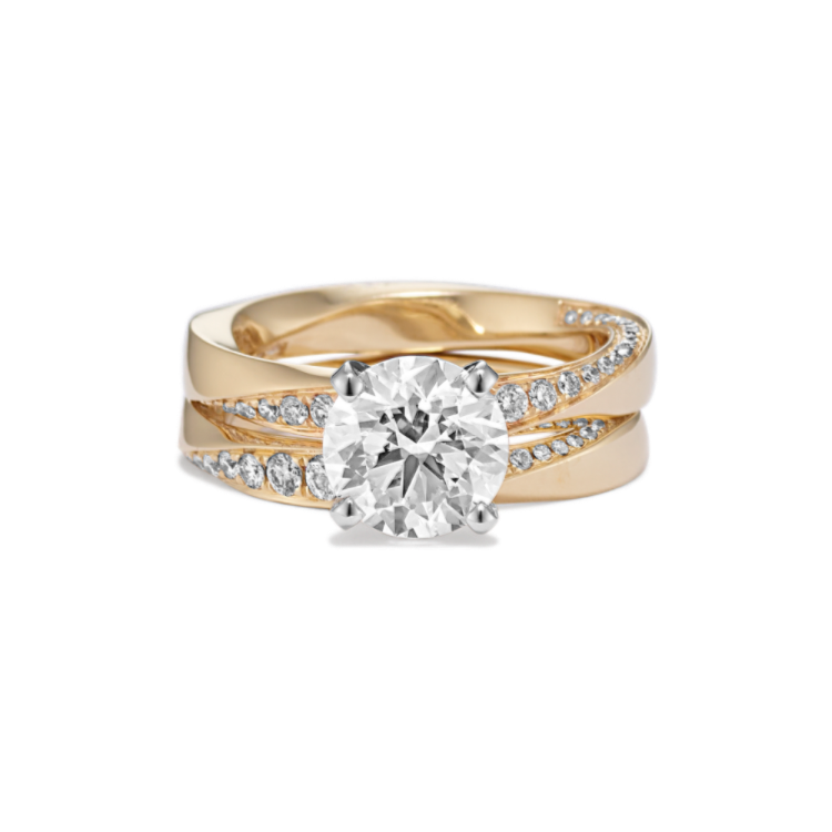 2.02 ct. Lab-Grown Diamond Engagement Ring in Yellow Gold