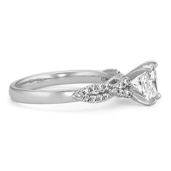 Diamond Pave Infinity Engagement Ring | Shane Co.