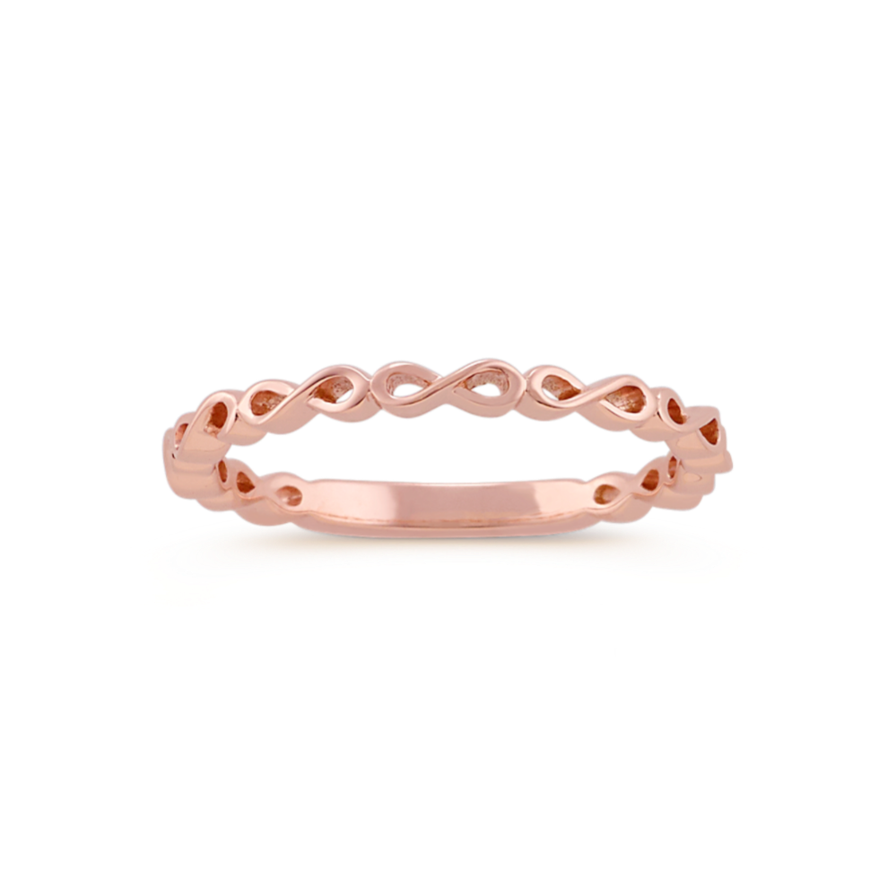 Infinity Stackable Ring in 14k Rose Gold
