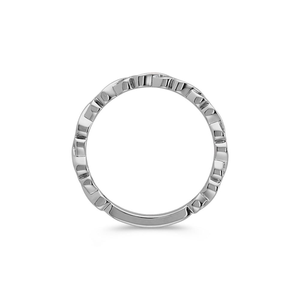 Infinity Stackable Ring in 14k White Gold | Shane Co.