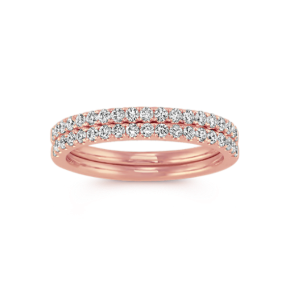 Vista Diamond Pave Band Stack