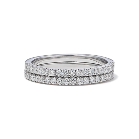 Vista Diamond Pave Band Stack
