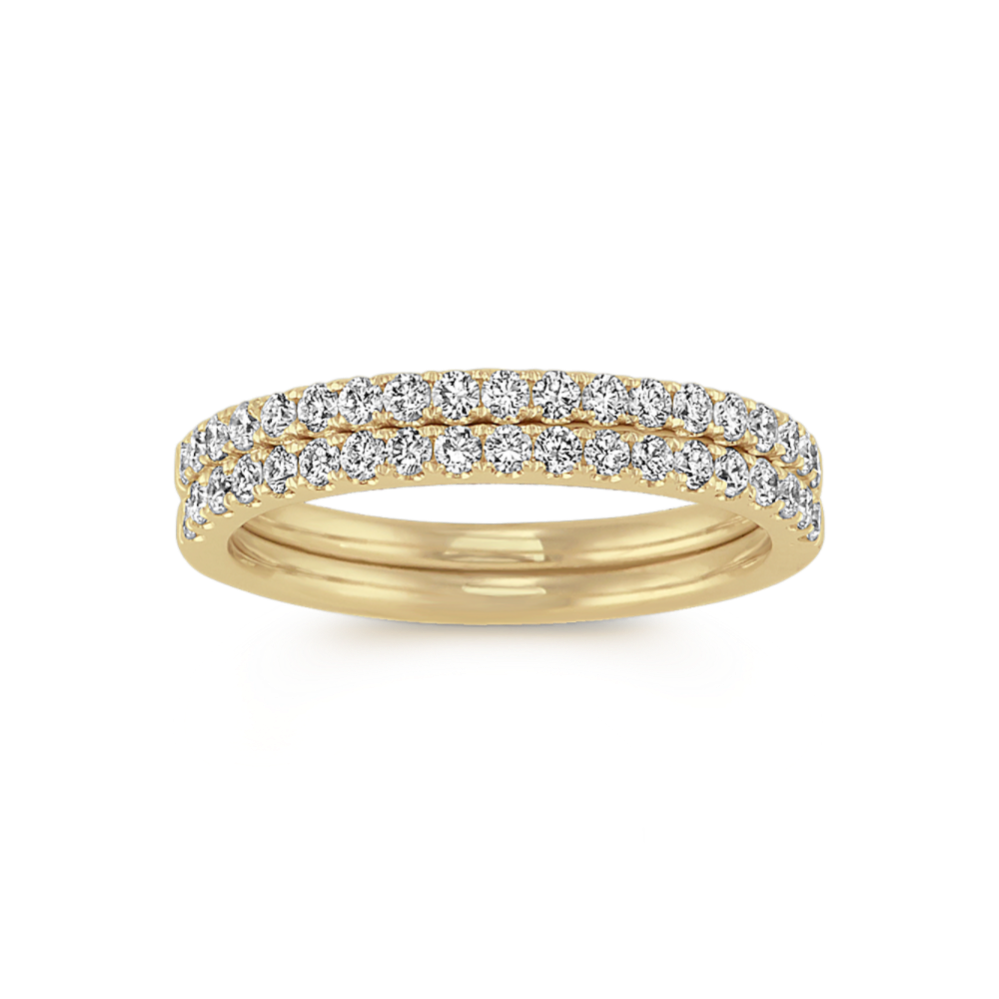 Jordan Diamond Wedding Bands in 14k Yellow Gold