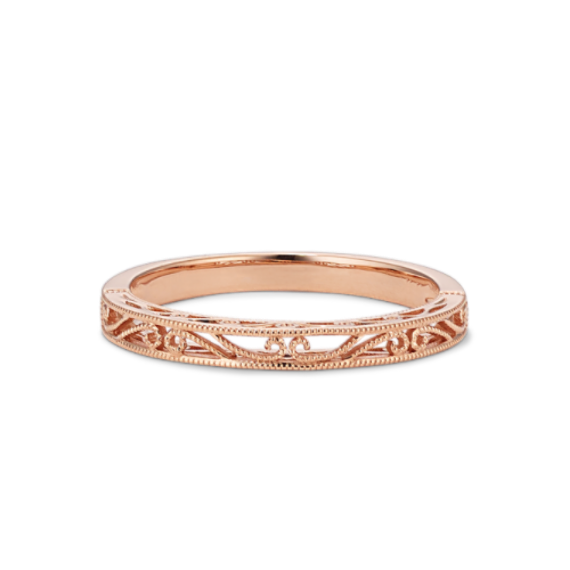 June 14K Rose Gold Band
